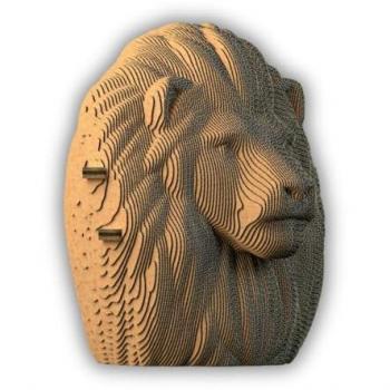 Carton Lion 3D Puzzle – CréatifWood