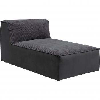 RAUM.ID Chaiselongue grau, 100% Polyester, Modul