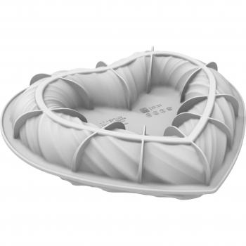 Moule silicone Silikomart Cœur Torsadé 3D