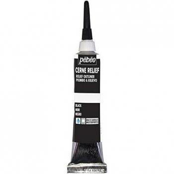 Pebeo Cerne Relief Paint Black 20ml
