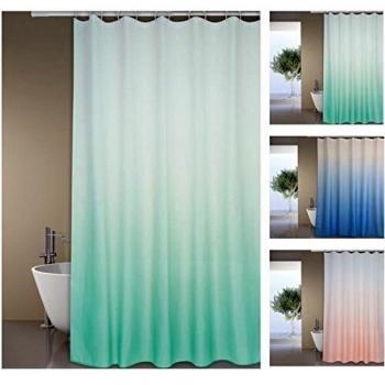 MSV Badvorhang Zucker PVC 180 x 200 cm grün