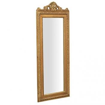 Miroir salle de bains avec cadre doré – Biscottini 90×35 cm