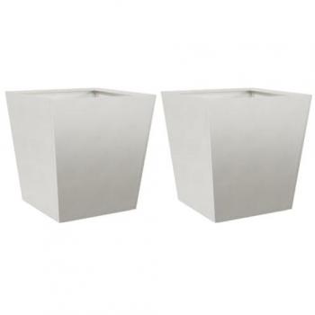 Jardinière Extérieure VidaXL 40x40x40 cm – Kit de 2 en Acier Inoxydable