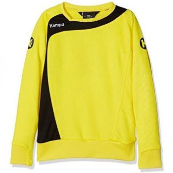 Kempa Kinder Trainingsoberteil, Peak Training Top, Limonengelb/Schwarz