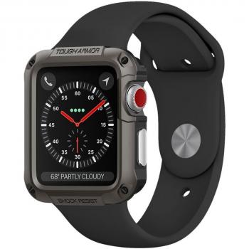 Coque Spigen Tough Armor pour Apple Watch 2 42mm Gunmetal