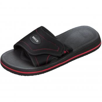 Beco Herren Slipper in Rot und Schwarz