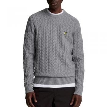 Pull gris col rond Lyle & Scott