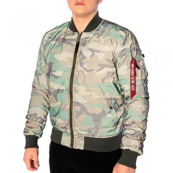 Chaqueta Alpha MA-1 VF 59 Verde Camuflaje Reflectante