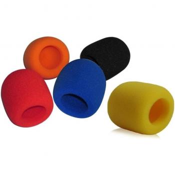 Bunte Schaumstoff-Mikrofonkappen, Set von 5, für Shure SM58