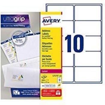 Avery L7173-100 Addressing Labels for Laser Printers, White Self-adhesive label