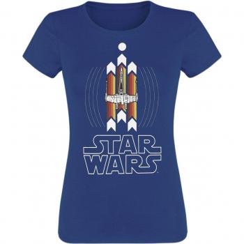Damen‑Tee „X‑Wing Vibes“ in Blau – S
