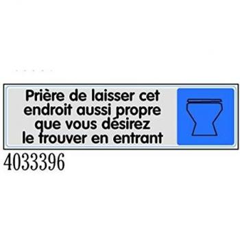Plaque de Porte Argentée Novap