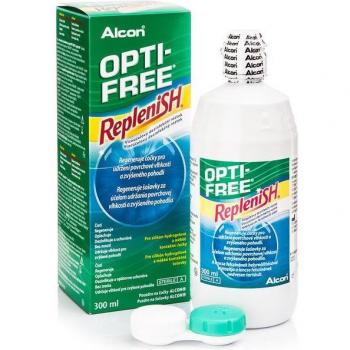 Solución OPTI-FREE Replenish 4 x 300 ml con estuches