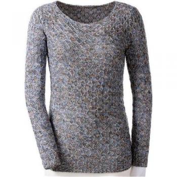Gemusterter Strickpullover für Damen – 45% Polyacryl