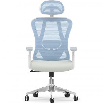 ComfortPlus Blue Hanger Office Seat with High Back and Lumbar Support