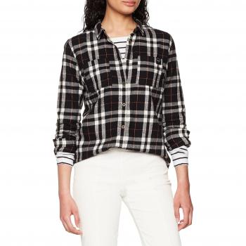 Superdry Umstandsoberteil Damen G40002EP, Schwarz (Black White Coral Check), Large