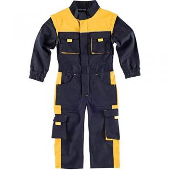 Buzo de Trabajo Bicolor Negro y Amarillo Infantil