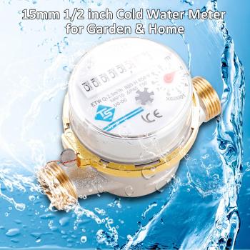 15mm 1/2 inch Rotary Counter Water Meter