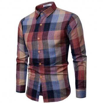 Camisa Sólida para Hombres Grandes