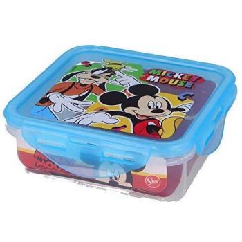 Recipiente Cuadrado de Alimentos Mickey Mouse 500 ml