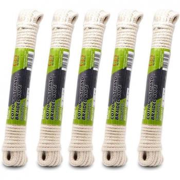 Cuerda de Algodón para Hamacas 8 Cuerdas 6MM x 10 Metros