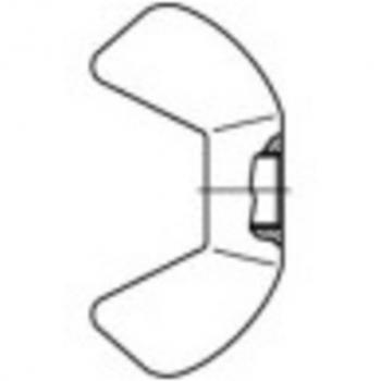Dadi a farfalla M10 in acciaio inox A4