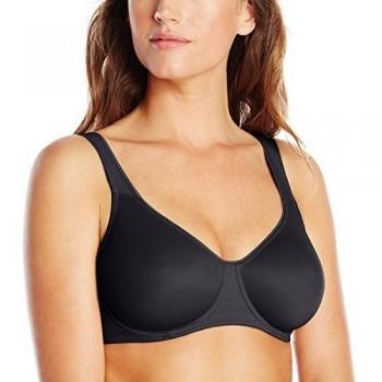 Women’s Black Rosa Faia Twin Seam Comfort Bra – 34C Plus Size