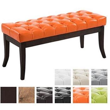 Sitzbank Ramses Polsterbank Kunstleder 100 cm Orange