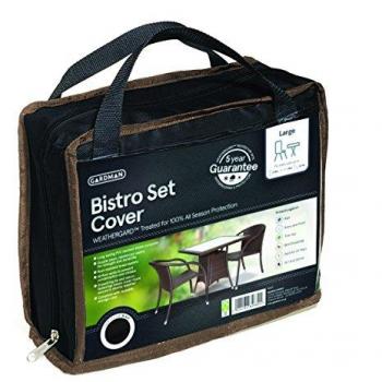 Gardman Black Square Bistro Table & Chair Cover