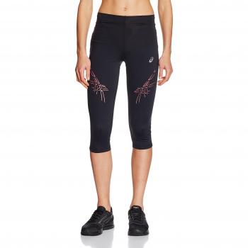 ASICS Ladies Stripe Knee Tight Laufhose 3/4 Capri Running Herren