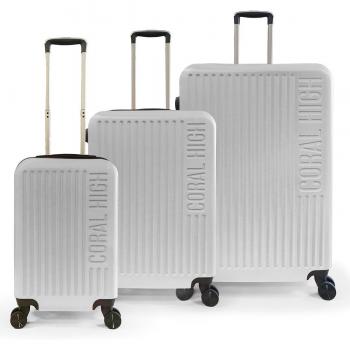 Triple Pack Coral High ABS Silver Luggage – SKU 16430