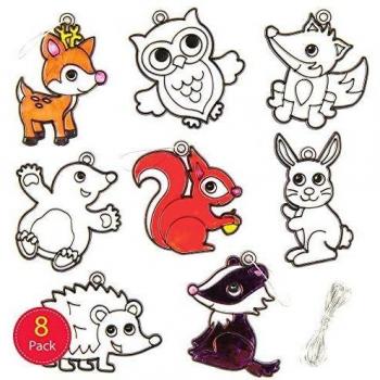 Woodland Animal Suncatcher Craft Pack