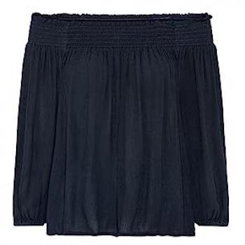 LASCANA Carmenbluse, in leichter Crinkle-Optik, Damenbluse, schulterfrei