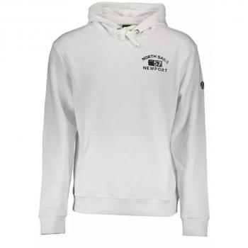 North Sails Men's White Cotton Hooded Sweater