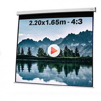 Ecran Motorisé KIMEX 220 × 165 cm Format 4:3