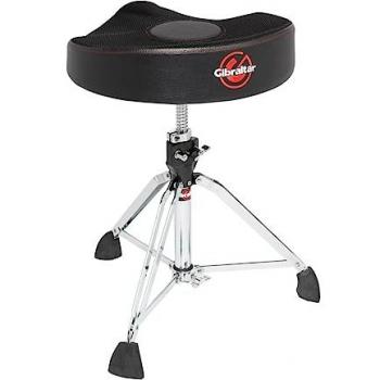Gibraltar 9000 Series Air Tech Tabouret de batterie Pro Series 9608MW2T (diamètre : 43cm, assise en tissu Dry-Mesh, pieds en caoutchouc 'Super Foot')