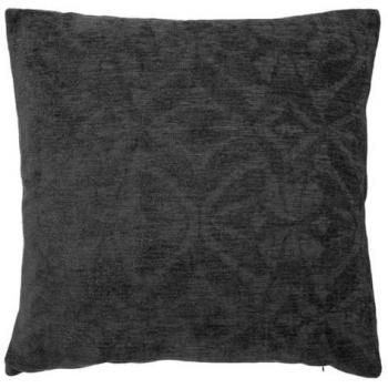 Coussin Décoratif gris foncé motifs en relief 40x40 cm Atmosphère