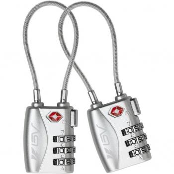 Kofferschloss-Paket: TSA-kompatibles Zahlenschloss Duo