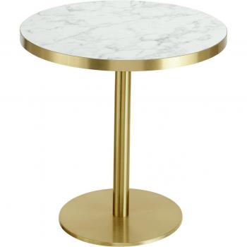 Table Basse Ronde Marvani VEGA Structure Dorée