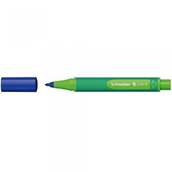 Schneider 187912 stylo fibre LINK IT, 1,0 mm, bleu lapis