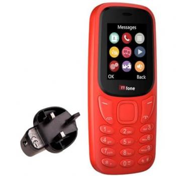 TTfone TT170 Red Dual SIM with Mains Charger