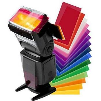 Pellicole RGB Universal Flash 12 Pack – Attacco rapido per Nikon Speedlight SB‑900 / SB‑910 / NB‑7 / R200