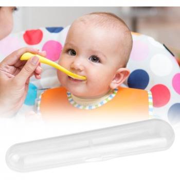 Transparent Baby Spoon Travel Case