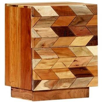 40x30x50 cm Bedside Cabinet with Solid Reclaimed Wood, VidaXL