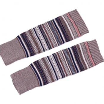 Paires de jambières botte de pied – Tricot fine pour femmes, genou haute, couleurs contrastées, hiver/automne