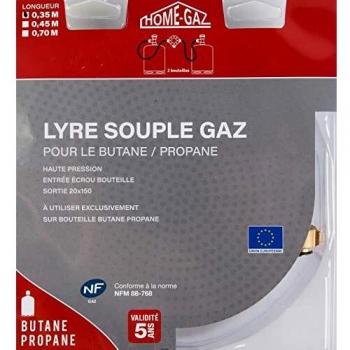 Lyre de Gaz Souple 0,35 m – Butane/Propane – GAZ101 – Home Gaz