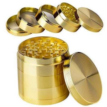 Herb Grinder, iRainy 5 Piece Spice Grinder with Dual Chamber and Pollen Catcher, 2.1 Inch