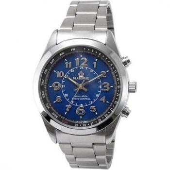 Sun Flame Plateado J‑Axis MR69‑BL – Reloj Analógico Redondo para Hombre