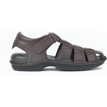 Sandalias Kangaroos de piel para hombre con sistema de cierre fácil