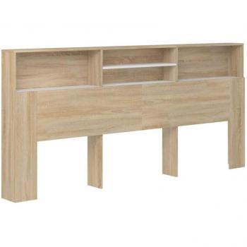 Tête de lit avec étagère et rangement